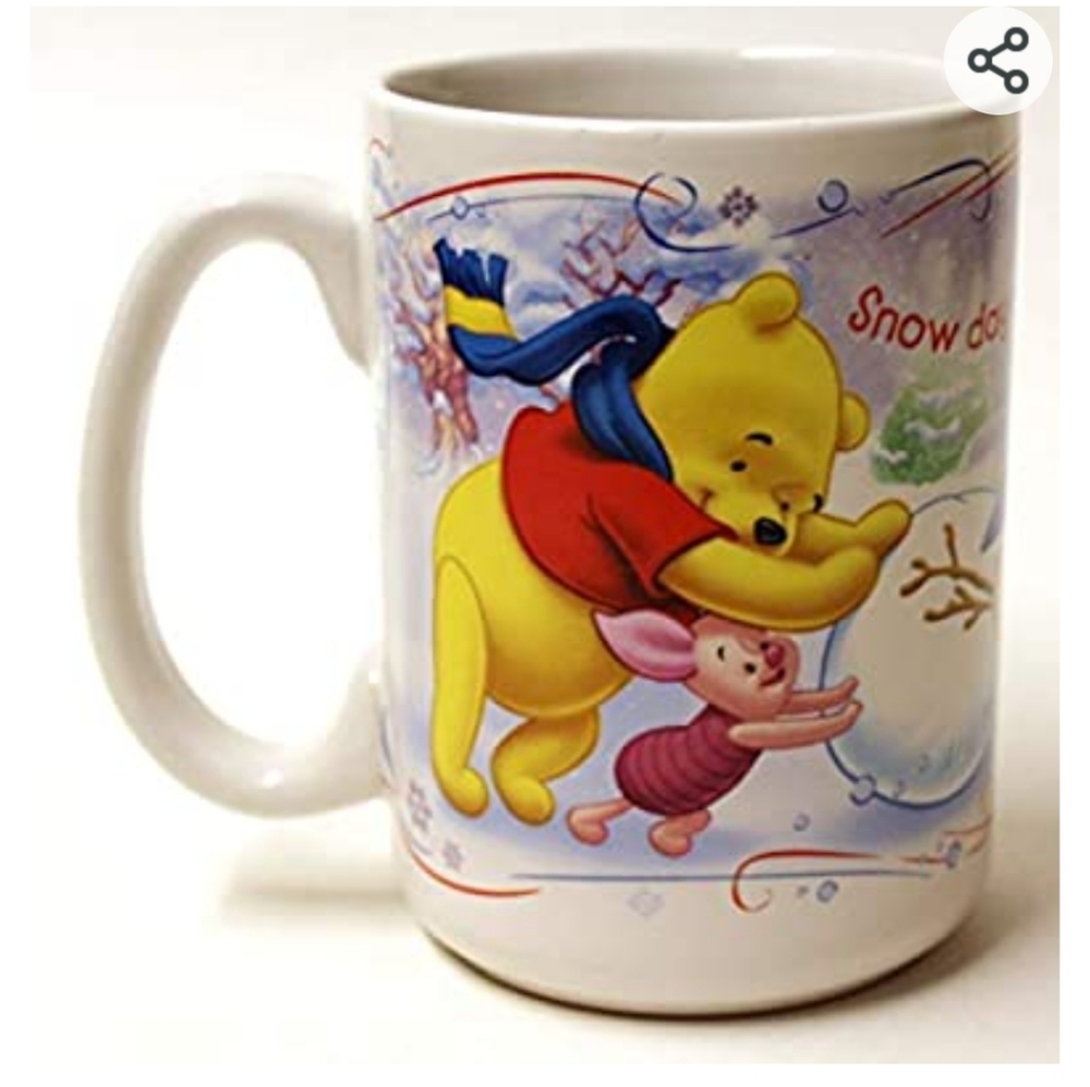 Disneys Winnie the Pooh snow day Coffee cup